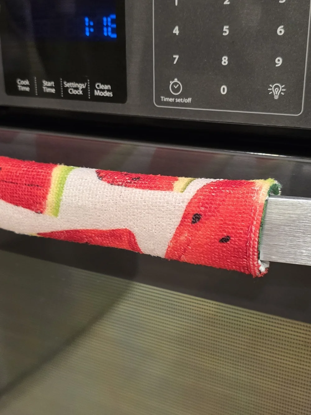Floral Lemon And Watermelon Oven Handle Cover -For Kitchen Oven, Refr Protector